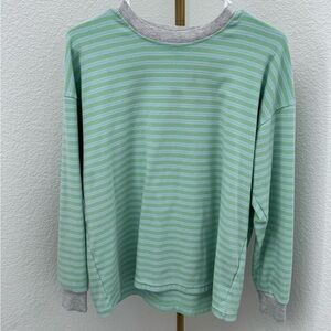 Cotton On Green Striped Sweatshirt